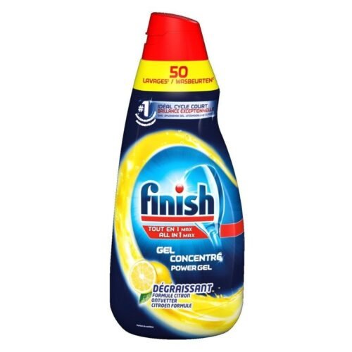 FINISH Gel All in One Détergent Lave-Vaisselle Citron - 50 Lavages