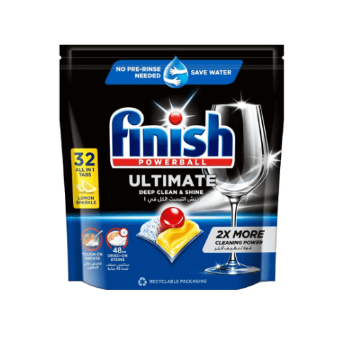Finish ULTIMATE Active Blue Citron - 32 Pastilles